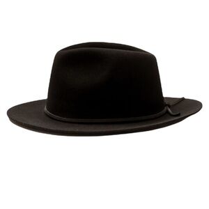 BRIXTON Black/Black Wesley Fedora Sz. S​​​​​​​​​​​​